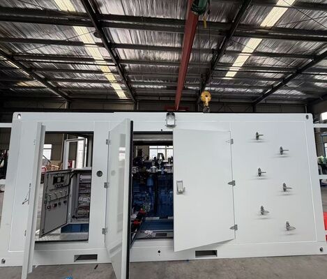 ราคาดี ชุดเครื่องกำเนิดไฟฟ้าก๊าซธรรมชาติ 400KW แบบเงียบภายนอกอาคารแบบคอนเทนเนอร์กันฝนกันเสียงพร้อมเครื่องยนต์ Yuchai 400V ออนไลน์